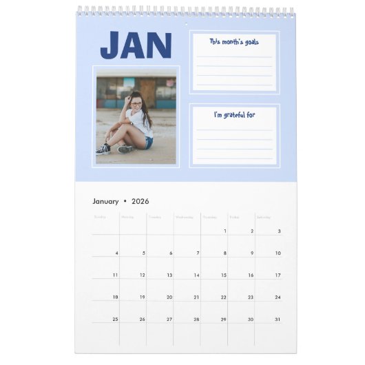 Bold Planner Aangepaste fotokalender Kalender (Jan 2026)