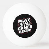 Bold Play Ball Sports Quote Art (Voorkant)