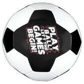 Bold Play Ball Sports Quote Art Voetbal (Gedraaid)