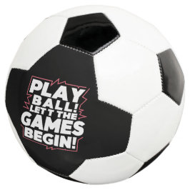 Bold Play Ball Sports Quote Art Voetbal