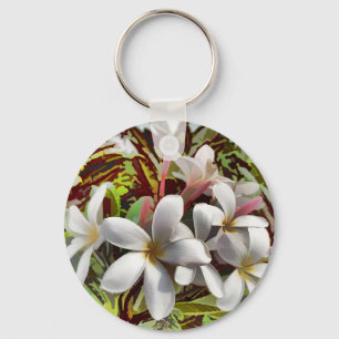 Bold Plumeria Sleutelhanger
