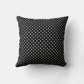 Bold Polka Dots Mr en Mrs Pas getrouwd Monogram Kussen (Achterkant)