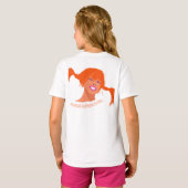 Bold Ponytail Pop Art Kids T-Shirt – Fun, Bright (Achterkant volledig)