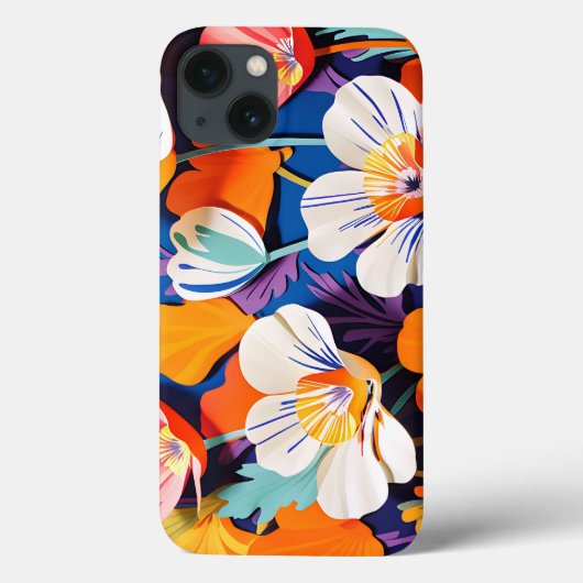 Bold Pop Art California Poppies Case-Mate iPhone Case (Achterkant)
