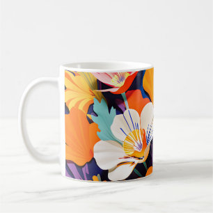 Bold Pop Art California Poppies Koffiemok