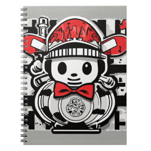 Bold Pop Art Graffiti-geïnspireerd Notitieboek Nie