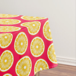 Bold Pop Art Lemon Hot Pink & Yellow Tafelkleed