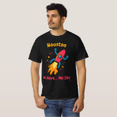 Bold Pop Art Rocket Space T-shirt (Voorkant volledig)