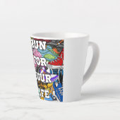 Bold Pop Art Runner Jogger Latte Mok (Rechterhoek)