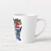 Bold Pop Art Runner Jogger Latte Mok (Rechts)