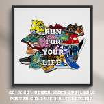 Bold Pop Art Runner Jogger Perfect Poster<br><div class="desc">"Bold Pop Art Runner Jogger" is een opvallend ontwerp met een levendige collage van sneakers in gedurfde en dynamische kleuren. Geïnspireerd door de moderne pop art esthetiek is ideaal voor hardlopers, sneaker liefhebbers en hedendaagse kunstliefhebbers. Dit ontwerp is ideaal voor t-shirts, accessoires, woondecoratie en meer. De levendige samenstelling voegt energie...</div>