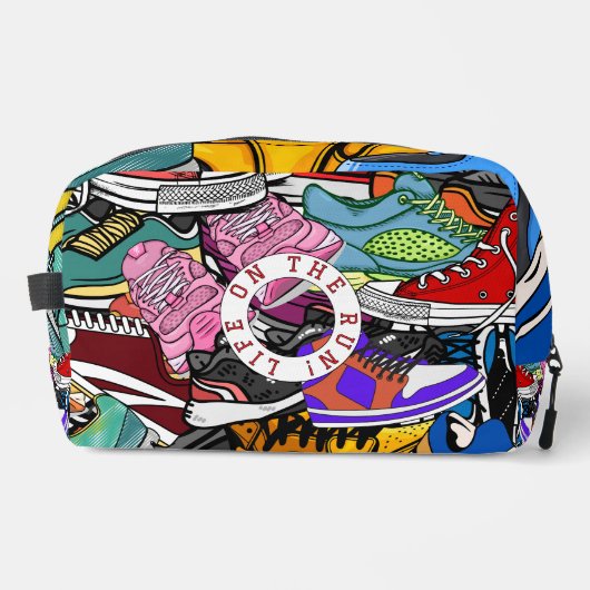 Bold Pop Art Runner Jogger Toilettasje (Voorkant)