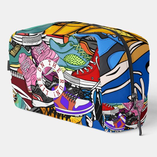 Bold Pop Art Runner Jogger Toilettasje (Rechterhoek)