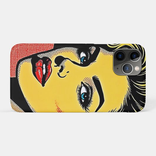 Bold Pop Art Woman Defined Case-Mate iPhone Case (Achterkant (horizontaal))