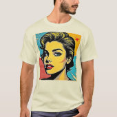 Bold Pop Art Woman Defined T-shirt (Voorkant)