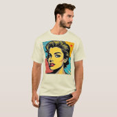 Bold Pop Art Woman Defined T-shirt (Voorkant volledig)