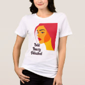 Bold Pop Art Woman Tri-Blend Shirt (Voorkant)