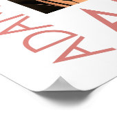 Bold Poppy Bouquet – Red, White & Orange Floral Poster (Hoek)