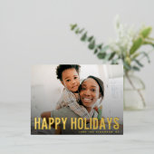 BOLD prettige feestdagen tekstfoto's voor kerst (Staand Voorkant)