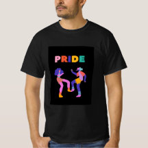 Bold PRIDE Dansende Figuren Kleurrijk Tshirt