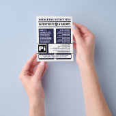 Bold Private Eye, privédetective Investigator Flyer (Hand)