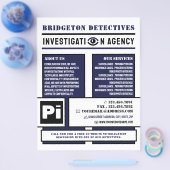 Bold Private Eye, privédetective Investigator Flyer (Enkel)