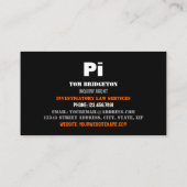 Bold Private Eye, privédetective Investigator Visitekaartje (Achterkant)