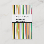 BOLD Professional Modern Striped Pattern kleurrijk Visitekaartje (Voorkant)