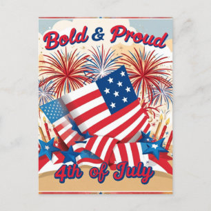 Bold & Proud 4th of July beroemd gemaakt door Patr Feestdagenkaart