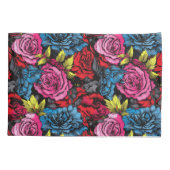 Bold Punk Blooms Floral  Kussensloop (Achterkant)