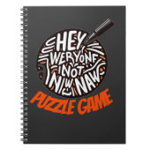 Bold Puzzle Quote Typography Art Notitieboek (Voorkant)