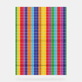 Bold Rainbow Grid Pattern Modern Art Poster (Voorkant)
