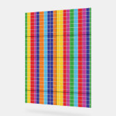 Bold Rainbow Grid Pattern Modern Art Poster (Hoek)