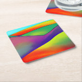 Bold Rainbow Hills Kartonnen Onderzetters (Schuin)