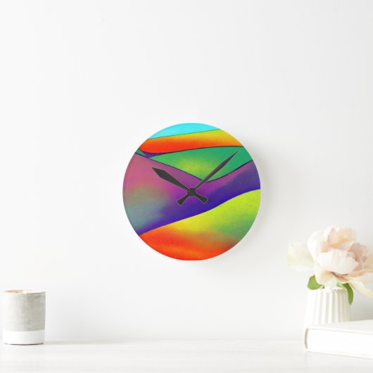 Bold Rainbow Hills Ronde Klok (Huis)