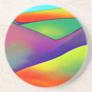 Bold Rainbow Hills Zandsteen Onderzetter