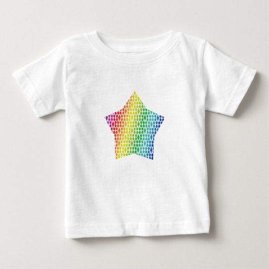 Bold Rainbow Honeycomb en Diamond Pattern-ster (Voorkant)