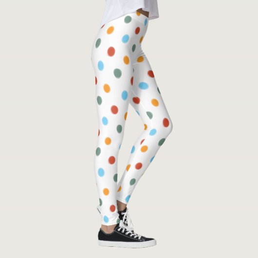 Bold Rainbow Polka Dot Leggings (Rechts)