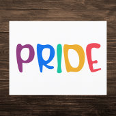 Bold Rainbow Pride Briefkaart