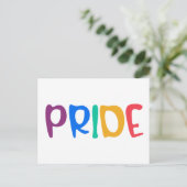 Bold Rainbow Pride Briefkaart (Staand voorkant)