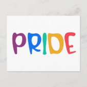 Bold Rainbow Pride Briefkaart (Voorkant)