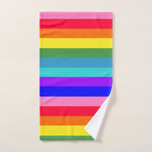 Bold Rainbow Stripes badhanddoekset Bad Handdoek (Handdoek)