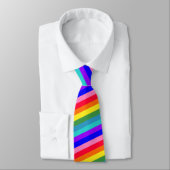 Bold Rainbow Stripes necktie Stropdas (Gebonden)