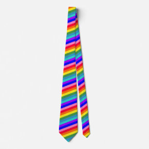 Bold Rainbow Stripes necktie Stropdas