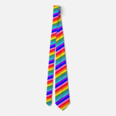 Bold Rainbow Stripes necktie Stropdas (Achterkant)