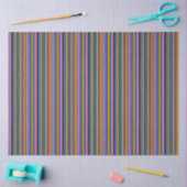 Bold Rainbow Vertical Stripes Tissuepapier (Craft)