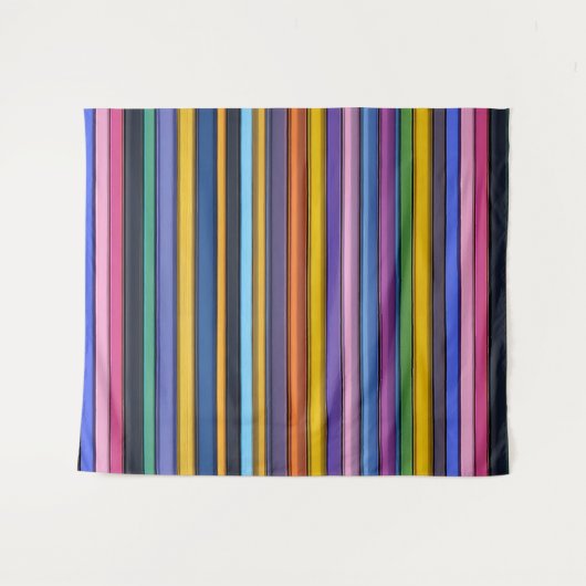 Bold Rainbow Vertical Stripes Wandkleed (Voorkant (horizontaal))