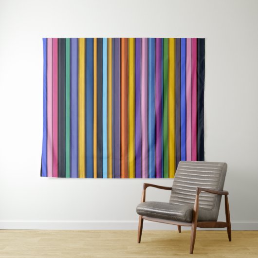 Bold Rainbow Vertical Stripes Wandkleed (In Situ (horizontaal))