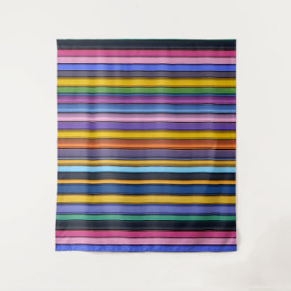 Bold Rainbow Vertical Stripes Wandkleed