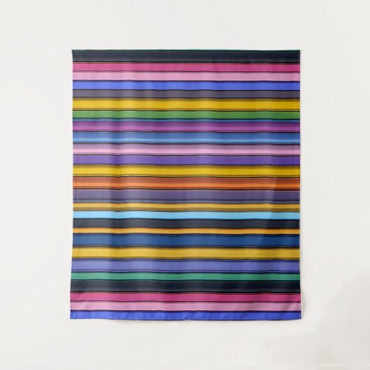 Bold Rainbow Vertical Stripes Wandkleed (Voorkant)